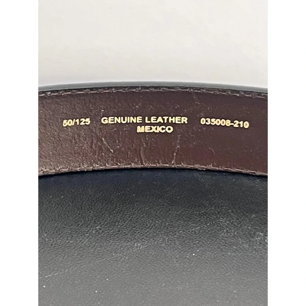 Mens‎ Brown Genuine Leather Basketweave Tooled Western Belt Size 50 035008-210